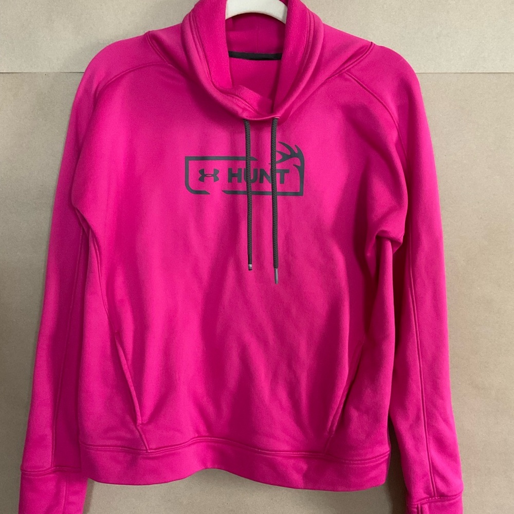 Under Armour Women's Bright Pink sweatshirt. Size M